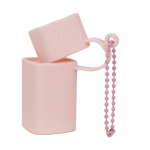 Silikoonist huulepulgahoidja kaitsekott, mida on lihtne kaasas kanda, kerge kaasaskantav mitmek&uuml;lgne huulepulga varrukas roosa