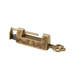 Sahtli tabalukk Hiina stiilis linnulillede sisekujundus Horisontaalselt avanev tsingisulamist roostevastane vintage tabalukk kapile pronksi