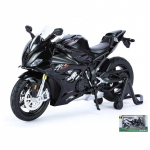 1/12 BMW S1000RR M Versioon V&otilde;idus&otilde;idumootorratta Mudel Valatud Sulam Metall Krossimootorratta Mudel Heli Valgus Laste M&auml;nguasi Kingitus must