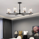 Moodsad ja minimalistlikud elutoa rippvalgustid, s&ouml;&ouml;gitoa valgustid, magamistoa esituled 8 headlights must