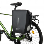 1 paariline jalgrattakott Multifunktsionaalne jalgrattakott Jalgratta tagaistme pagasiruumi kott Jalgratta sadulakott 1pc must