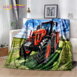 Autotraktori veoauto seeria mustriga pehme pl&uuml;&uuml;stekk, flanelltekk elutuppa magamistoa voodi diivani piknikukate 30x40in