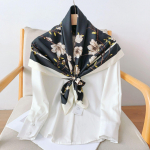 90CM Neli Aastaaega Ruudukujuline Suur Ruudukujuline Sall Luksuslik Dekoratiivne S&auml;rk Professionaalne Peapael Juuksepael P&auml;ikesekaitse Peapael 90*90cm