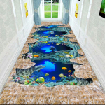 3D Koridorivaibad Esiku Elutoa Kaunistamiseks Kodu Hotelli Fuajee Pikk Vaip Trepi Ala Vaip Sissep&auml;&auml;su Uksematt W80*H200CM