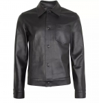 AL KHALID Uus K&auml;sitsi Valmistatud Stiilne Meeste Must Nahks&auml;rk Pehmest Lambanahast Slim Fit S&auml;rk XS must