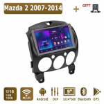Android Carplay Autoraadio Mazda 2 2007-2014 jaoks Multimeediam&auml;ngija Pea&uuml;ksus Stereo GPS-navigatsioon BT WIFI 2+32GB 1+16GB