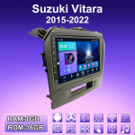 2 DIN Android Carplay autoraadio Suzuki Vitara 2015-2022 multimeediumipleieri peakomplekti stereo-GPS-i navigeerimisseadmega BT WIFI 2+32GB 1+16GB