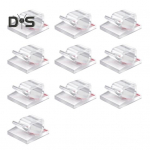 10/50 tk. L&auml;bipaistev kaablihaldusklamber Isekleepuv multifunktsionaalne traadi kinnitusklamber Kleepuv juhtmehoidja &otilde;ues j&otilde;uluhaldja valguse korraldajaklamber 10pcs valge