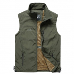 Talvine meeste soe palju taskuid s&uuml;gisene meeste vabaaja mitme taskuga vest varrukateta jakk M