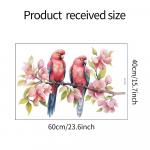Cartoon Lovers Branch Bird Elutuba Veranda Kodukaunistus Seinakleebised Isekleepuvad 40*60CM/fun-e14
