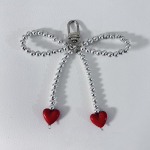 Sweet Bowknot S&uuml;damega v&otilde;tmehoidja ripats Armas helmestega rippuv kaunistused v&otilde;tmehoidja amulett Telefonipael Telefonikoti ripats