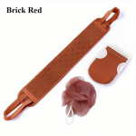 3 tk Kooriv vannir&auml;tikute komplekt Koorimiskindad Vanni Lill Seljapuhastus Vann Du&scaron;&scaron; Loofah Sponge Dead Skin Remover Vannitoa tarvikud pruun