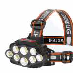 Jalgratta esituli 360 kraadi reguleeritav LED-indikaator USB-laetav &uuml;lihele kerge &ouml;&ouml;s&otilde;idutee m&auml;giratta esilamp must