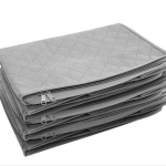 Tolmukindel korraldaja Quilt Storage Box Mittekootud voodikatte r&otilde;ivaste organiseerija hall v&auml;rv
