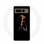 Coque Maniacase pour Google Pixel 7 Pro one piece manga anime luffy fond noir
