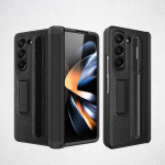 S-pliiatsi pesaga Samsung Galaxy Z Fold 5 4 3 &uuml;mbrise hingedega nahast s&uuml;sinikkiust magnetiline tugijala t&auml;isekraani kaitsekate For Galaxy Z Fold 5&Case Only ( pen) must