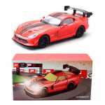 1/32 Dodge Viper ACR SRT sulamist sportautomudel, survevalu ja m&auml;nguasi, metalls&otilde;idukid, automudelid, heli- ja valgussimulatsioonid lastele m&auml;nguasjade kingitus punane