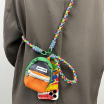 Ins Loominguline Grafiti Telefoni&uuml;mbris Apple iPhone 15 14 13 12 Pro Max jaoks Kolmnurkne Kott P&otilde;rutuskindel K&otilde;va Kate Riputusn&ouml;&ouml;riga iPhone 13 Pro