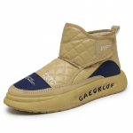 Meeste lumesaapad v&auml;lisjalatsid meestele Paksu tallaga tossud meestele talvejalatsid Botines Tenis hoiab soojas kohev Meeste poolsaapad 39 khaki