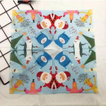 20tk/pakk 33*33cm 2-kihiline &uuml;hekordne peosalvr&auml;tik j&otilde;ulumuster