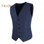 Meeste &uuml;likonnavest V-kaelusega varrukateta &uuml;herealine &uuml;likond jakk &Uuml;hev&auml;rvilised taskud Disain s&uuml;gistalvine &auml;rivest M tume kohvi v&auml;rv