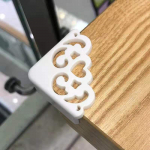 4 tk/partii &otilde;&otilde;nes lillemuster Pehme beebi ohutu nurgakaitse Baby Kids Laualaud nurgakaitse Laste turvaservakaitsed valge