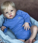22'' 55 cm Reborn Baby Doll OSKAR Pehmest riidest kehasimulatsiooni beebinuku kasvupartneri m&auml;nguasi T&otilde;elise v&auml;limusega taass&uuml;nninukud lastele P&uuml;hade &uuml;llatuskingitus cloth body