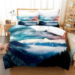 M&auml;gede ja J&otilde;gede Voodipesukomplekt Tekikoti Komplekt 3D Voodipesu Digitaalne Tr&uuml;kk Voodipesu Kuninganna Suuruses Voodipesukomplekt Moodne Disain EU single(135x200cm)