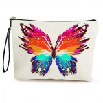 Uus v&auml;rviline Butterfly meigikott Kodu lukuga WC-hoiukott Tudengite kirjatarvete pliiatsikott valge