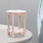 Mahutiriiul, alus, puidust taburet, koduseks v&auml;ljapanekuks m&otilde;eldud lillepotid, kausid tumepruun v&auml;rv