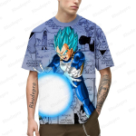 Vegeta spordipluus 100-5XL Goku hiphop T-s&auml;rk meestele Cosplay T-s&auml;rgid &uuml;lisuured r&otilde;ivad mood anime Y2k L
