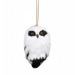 &Ouml;&ouml;kulli ripats j&otilde;ulude &ouml;&ouml;kulli kaunistus m&auml;nguasi staatiline &ouml;&ouml;kulli mudel karvane armas linnupeo j&otilde;uluehe p&uuml;hadeks j&otilde;ulupuu kaunistuseks Left valge