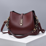 Pehme Nahk Luksuslik Naiste Kott Uus Mood &Auml;mbrimuster Suure Mahutavusega Tekstuuriga &Uuml;he &Otilde;la Crossbody Kotid Vabaaja Totes Kott brown