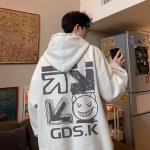 Hongkongi stiilis retro kampsun meeste kevad-s&uuml;gis meeste kapuutsiga kampsun Ameerika raskekaalu high street ins moem&auml;rk baggy mantel M must
