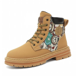 Meeste platvormsaapad S&uuml;gis Uus Libisemiskindlad T&ouml;&ouml;saapad Trendikad K&otilde;igega Sobivad K&otilde;rge s&auml;&auml;rega Mootorrattasaapad Vabaaja Matkasaapad 2024 39 kollane