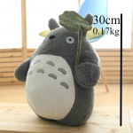 30cm/40cm Armas Pehme Joonisfilm Loomategelane Paljad Hambad Kass Pl&uuml;&uuml;sm&auml;nguasi Animeeritud &Uuml;mber L&otilde;bus Laps Magamiskaaslane Minu Naaber Totoro Lotus leaf Height 30cm