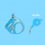 Uus kassi ja koera rinna rihm lemmiklooma jalutusrihm v&auml;rvi rinnarihm kassi vesti t&uuml;&uuml;pi rihma komplekt lemmikloomatarbed S sinine