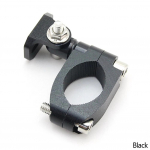 Mootorratta esitulede prožektori kinnitusklamber Mootorratta esitule laterna hoidiku tugi Reguleeritav 19-26 mm kaitseraua kinnitusklamber must