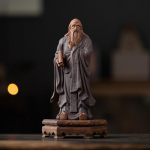 Hiina Zeni Lilla Liiva K&auml;sit&ouml;&ouml;, V&auml;ikesed Ajaloolised Figuurid, Laozi Dekoratsioon, &Otilde;ppetuba, Muuseum, Vana Riiul, Kontori Dekoratsioon