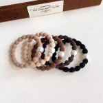 5 tk/kott Naiste k&otilde;rge elastsusega juuksepaelad t&uuml;drukutele hobusesabahoidja juuksen&ouml;&ouml;r kummipael peapael Juuste aksessuaarid kerge kohvi v&auml;rv