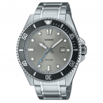 Casio Standardne analoog roostevabast terasest halli sihverplaadiga kvartsist MDV-107D-8AV 200M meeste k&auml;ekell