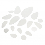 Dekoratiivne ovaalne akr&uuml;&uuml;lpeegel seinakleebis Kunst Kodu DIY Raamita taustad Dekoratiivpeeglid