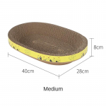 CatSi kraapimislaua kaabits kassidele k&uuml;&uuml;niste lihvimise m&auml;nguasi ovaalne lainepapist kast Kulumiskindel tarvikud M&auml;nguasjad Lemmikloomad Puutorn Lemmikloom