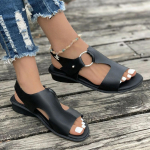 Suvised uued pehme tallaga v&auml;lisr&otilde;ivad naiste vabaaja &uuml;hev&auml;rvilised pehme p&otilde;hjaga hingavad avatud Sandalias Mujer vabaaja suvekingad 36 must