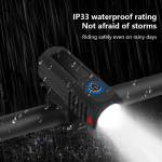 Ere jalgrattavalgusti LED eesmine USB-laetav m&auml;gijalgrattalamp jalgratta esitule taskulamp jalgrattat&otilde;ukeratas