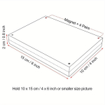 4x6-tolline akr&uuml;&uuml;list pildiraam, kahepoolne l&auml;bipaistev raamita pildiraam magnetilise t&ouml;&ouml;laua l&auml;bipaistva pildiraamiga 10*15cm/4*6in