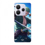Coque Xiaomi Redmi Note 14 5G One Piece Roronoa Zoro ep&eacute;e manga anime Maniacase