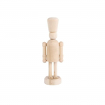 Personnage casse-noisette en bois &agrave; peindre 13 cm
