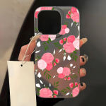 Mobiiltelefoni&uuml;mbrised iPhone 11 13 15 Pro Max 12 14 Pro Max &uuml;mbrisele iPhone 16 15 Plus 13 Pro 12 j&auml;&auml;tunud tekstuuriga maalitud koomiksililled iPhone 11 valge