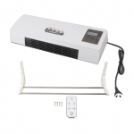 1800 W elektriline ruumik&uuml;tteseade siseruumides koos kaugjuhtimisega seinale paigaldatava k&uuml;ttekeha ventilaatori kombinatsiooniga, madala m&uuml;ratasemega ajastus